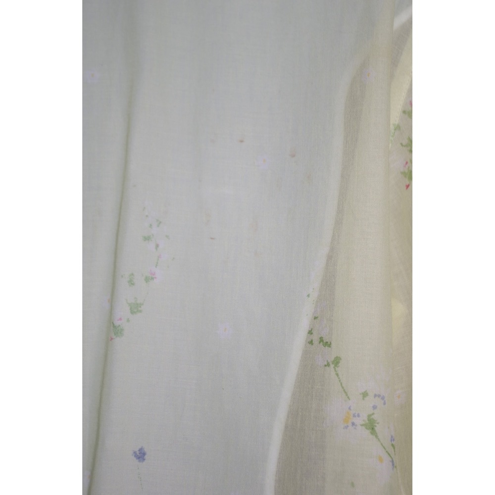 Liz Claiborne Lizsport Small Petite Yellow Floral Cotton Button Down Shirt - Picture 4 of 5